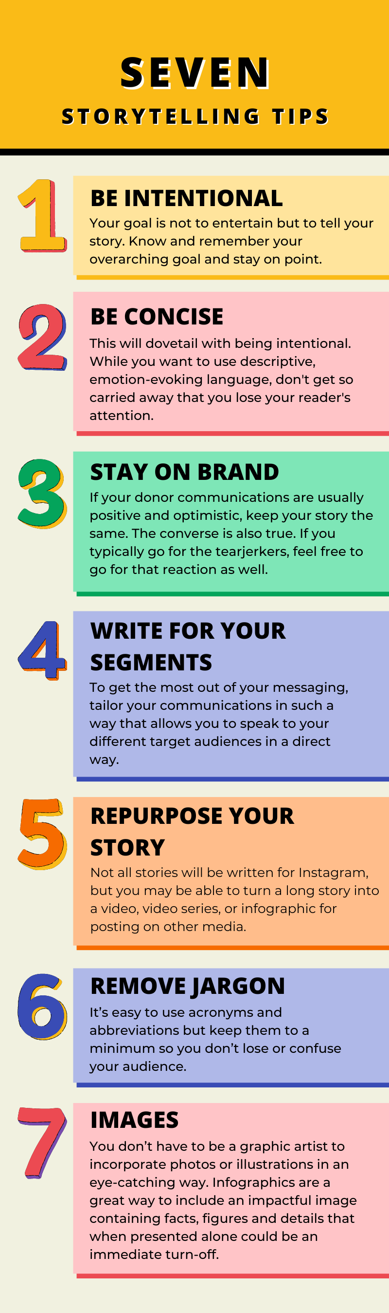 7 tips infographic
